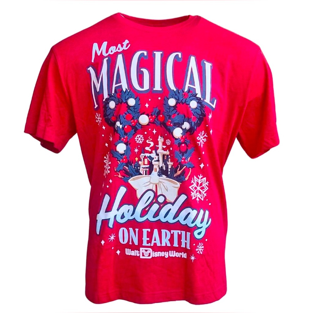 NWT Disney Adult Unisex Shirt - Walt Disney World Most Magical Holiday On Earth